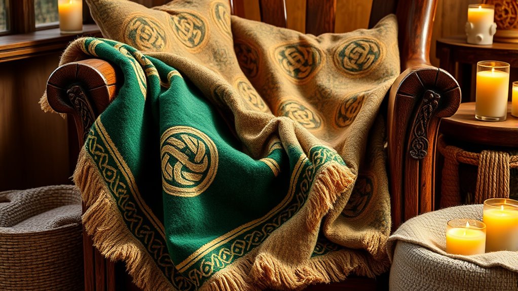 elegant celtic knot throws