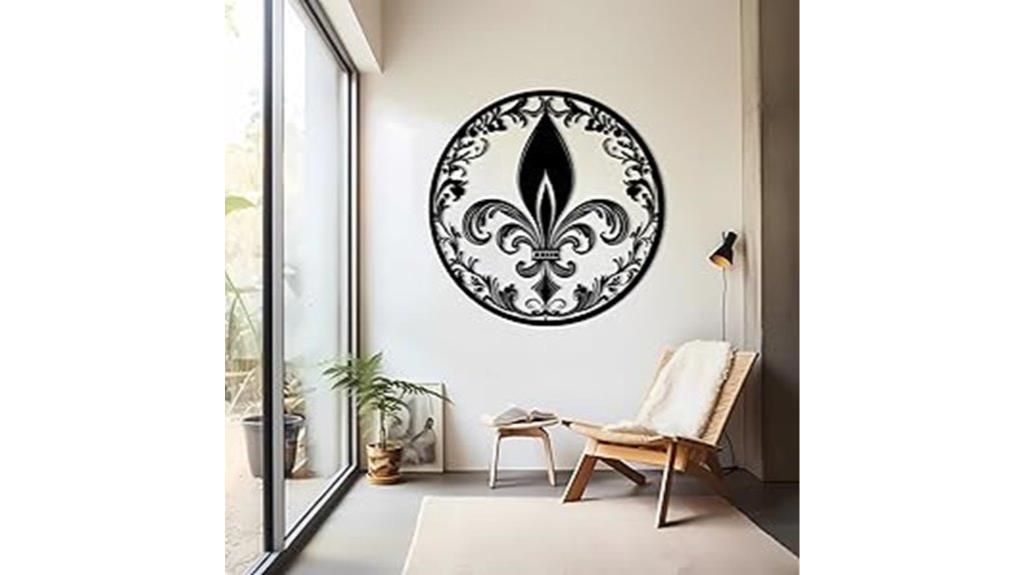 elegant fleur de lis decor