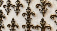elegant fleur de lis wall art