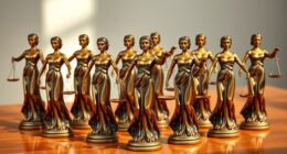elegant lady justice figurines