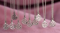 elegant triskele necklace collection