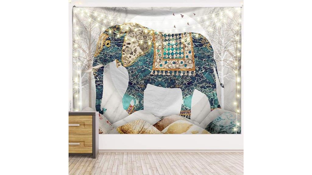 elephant forest moon tapestry