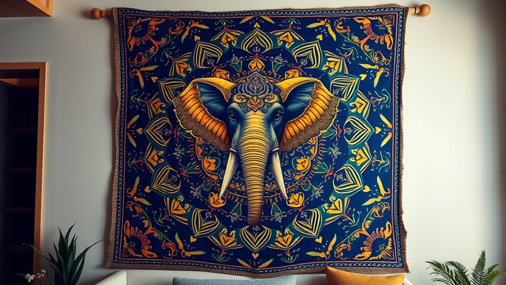 elephant mandala tapestry collection
