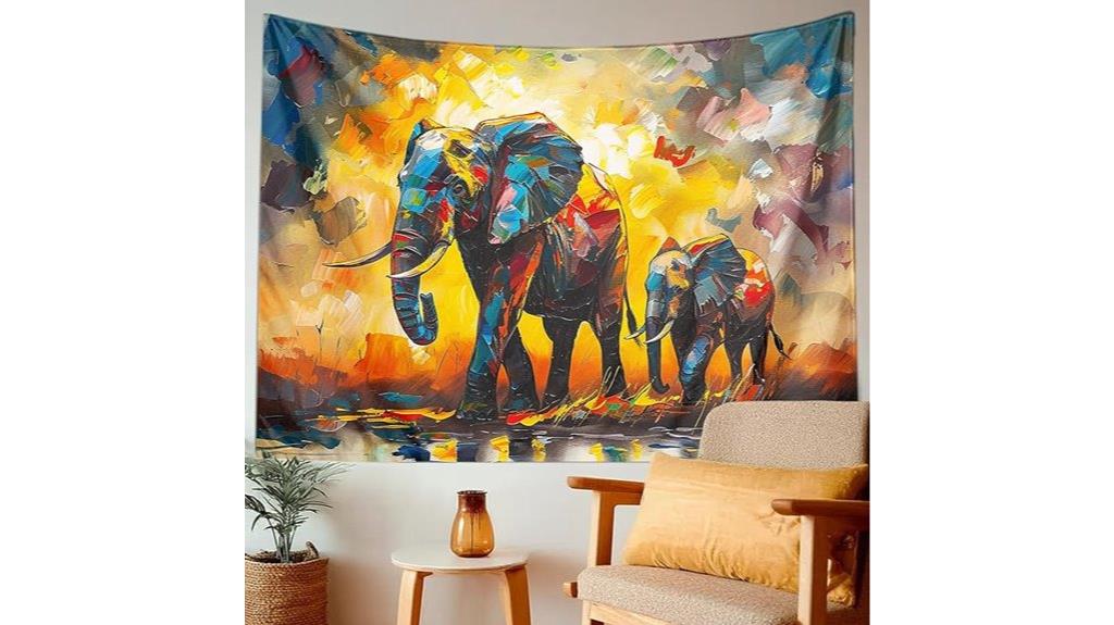 elephant wall tapestry decor