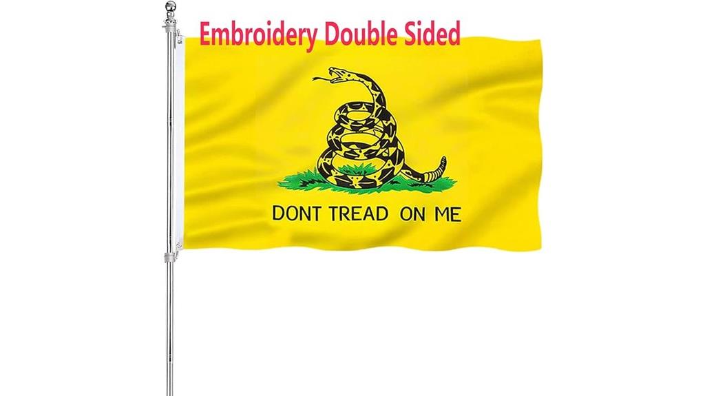 embroidered don t tread flag