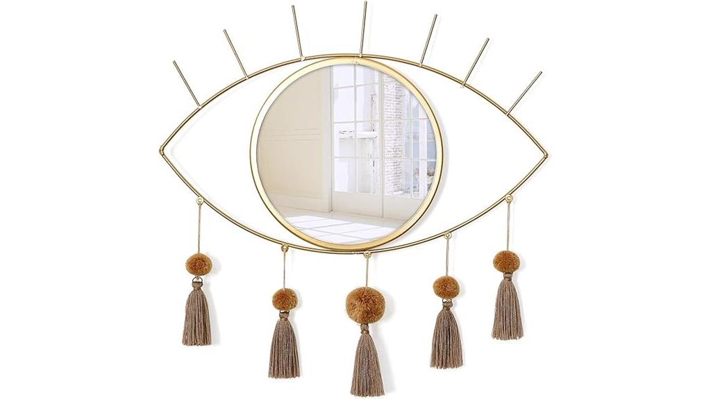 evil eye tassel mirror