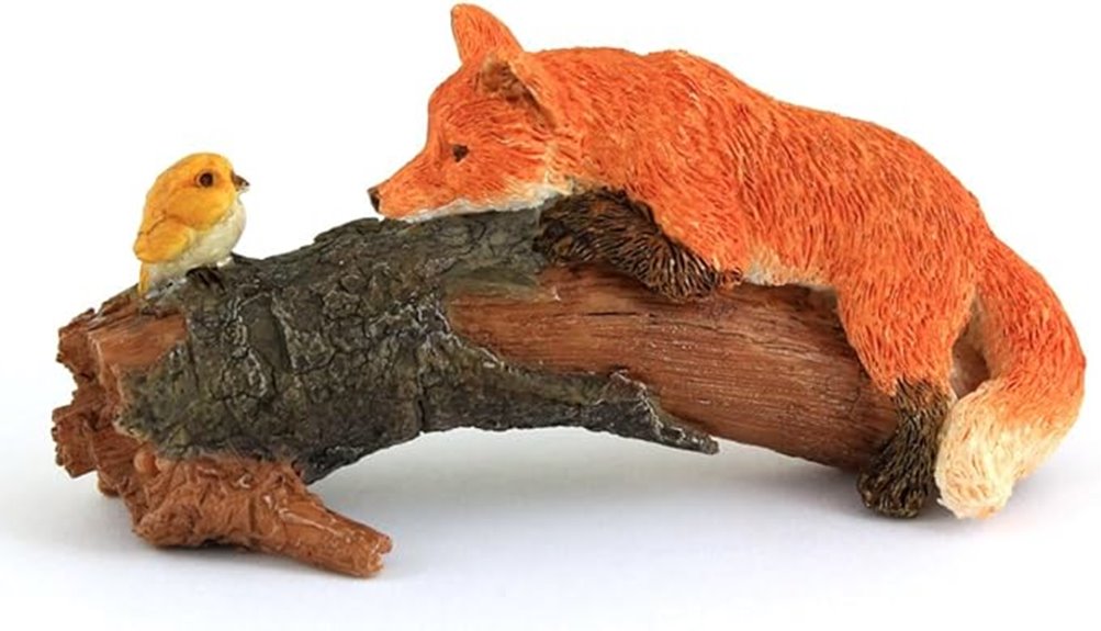fairy garden with fox
