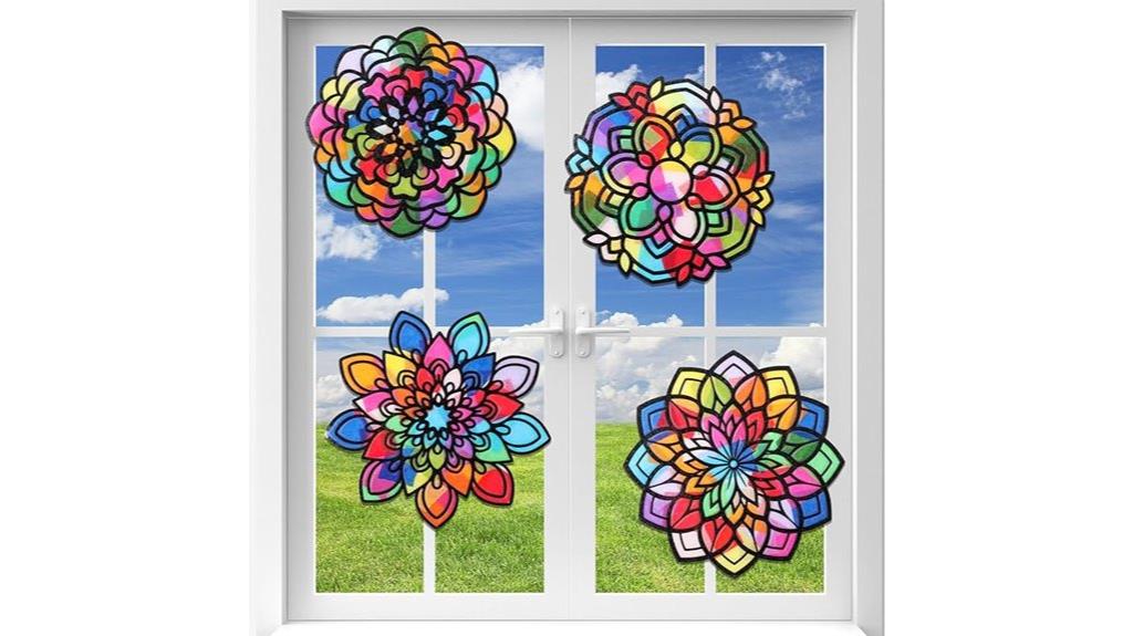 fall themed paper suncatcher kit