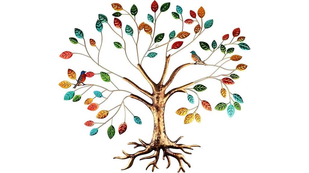 fangoo tree metal wall art