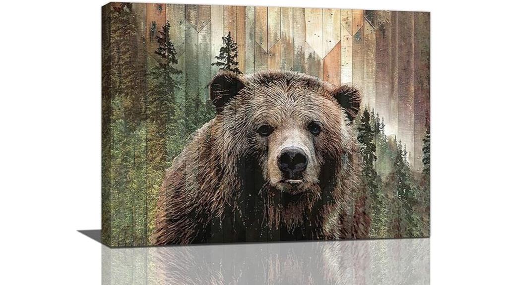 farmhouse bear wall art