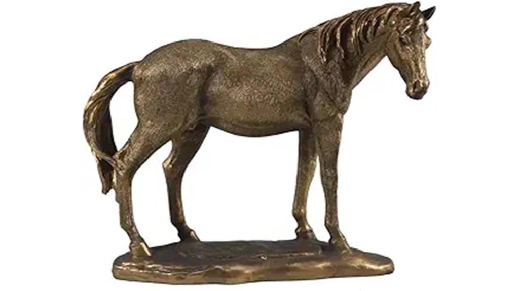 farmhouse resin horse decor