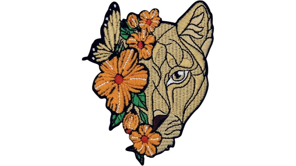 flower lion patch