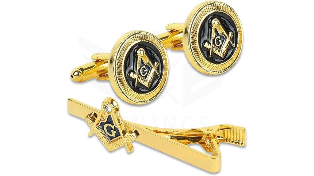 freemason square cufflink set