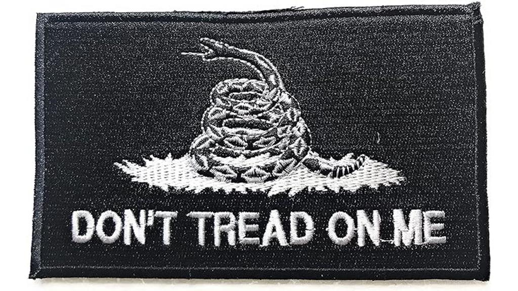 gadsden flag embroidered patch