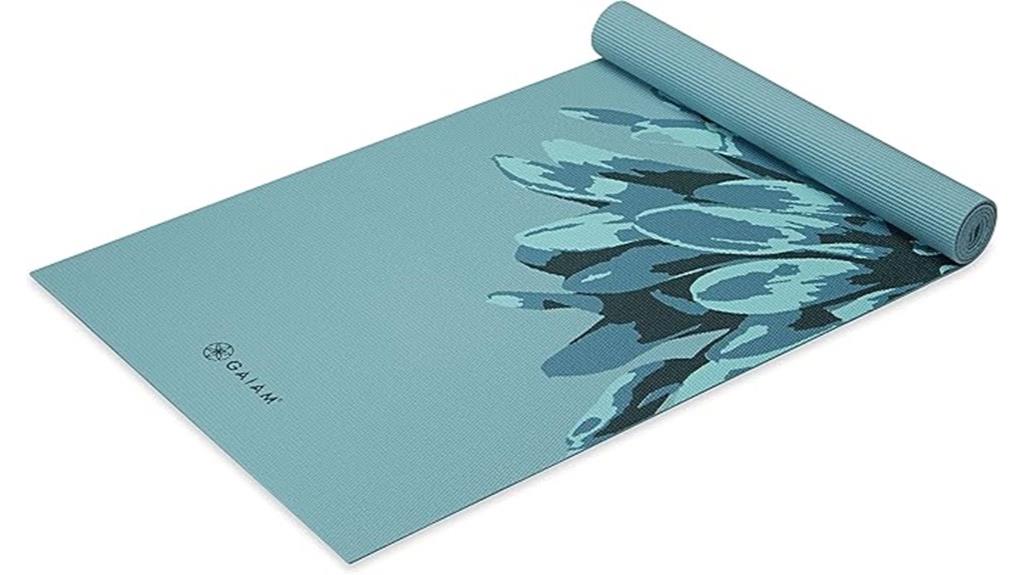 gaiam printed yoga mat