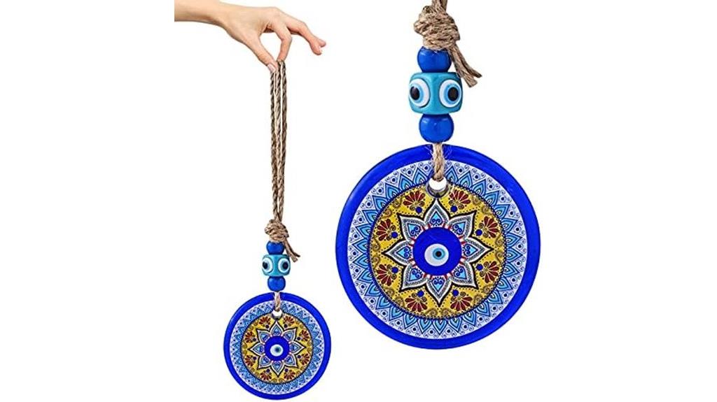 glass evil eye decor
