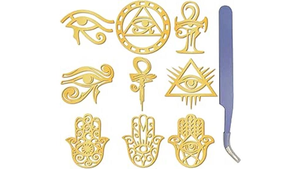 gold eye of horus stickers