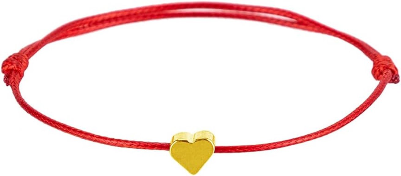gold heart anklet