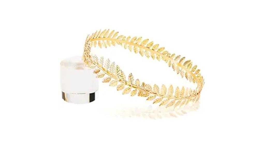 gold laurel wreath headpiece