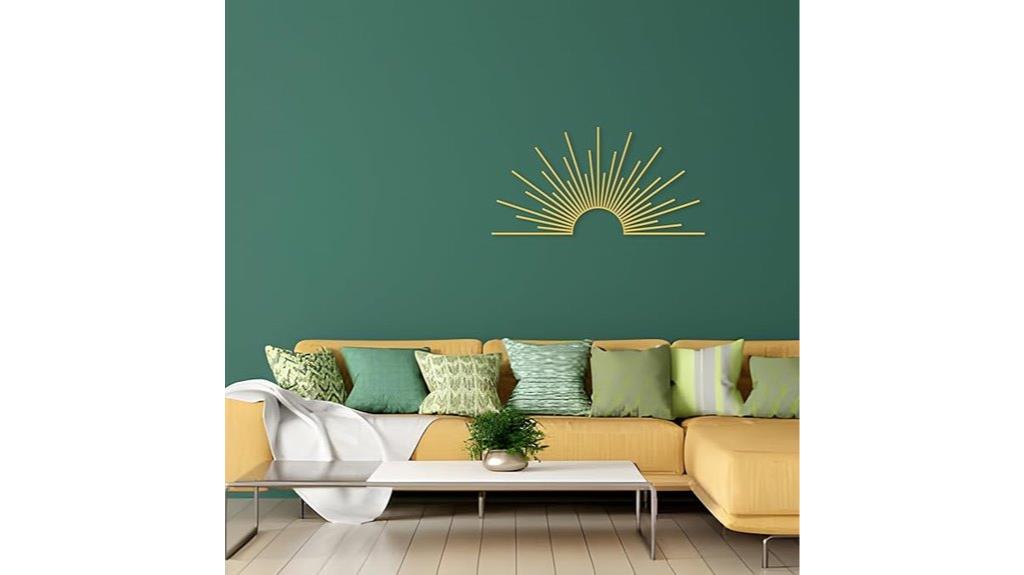 gold sun wall art