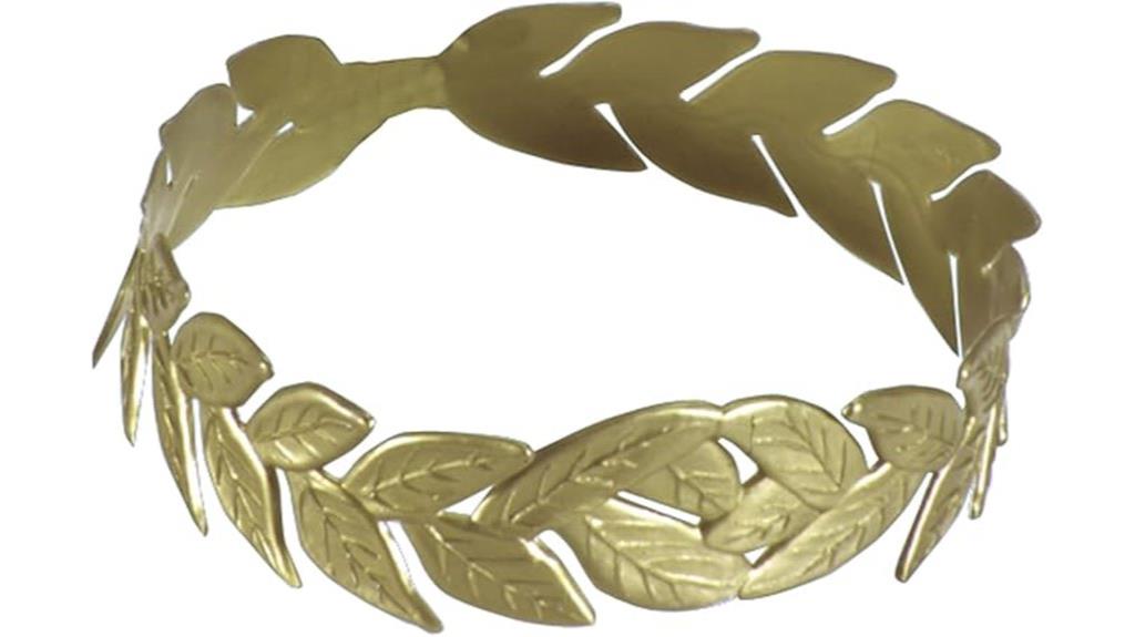 golden laurel wreath headpiece