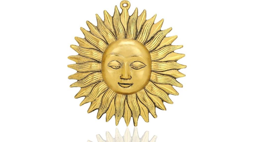 golden sun idol wall decor