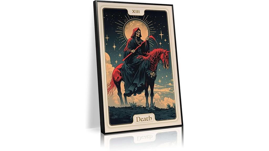 gothic death tarot wall art