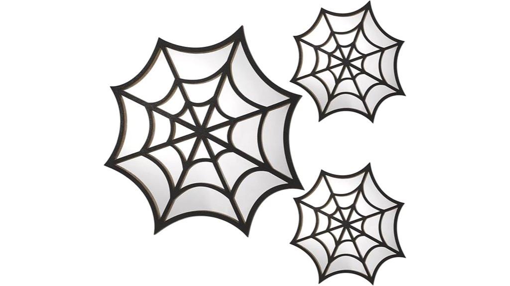 gothic spider web decor