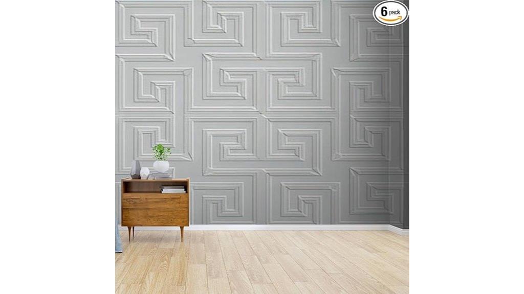 greek embossed 3d wallpaper