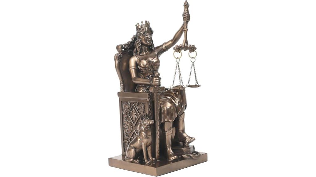 greek goddess justice figurine