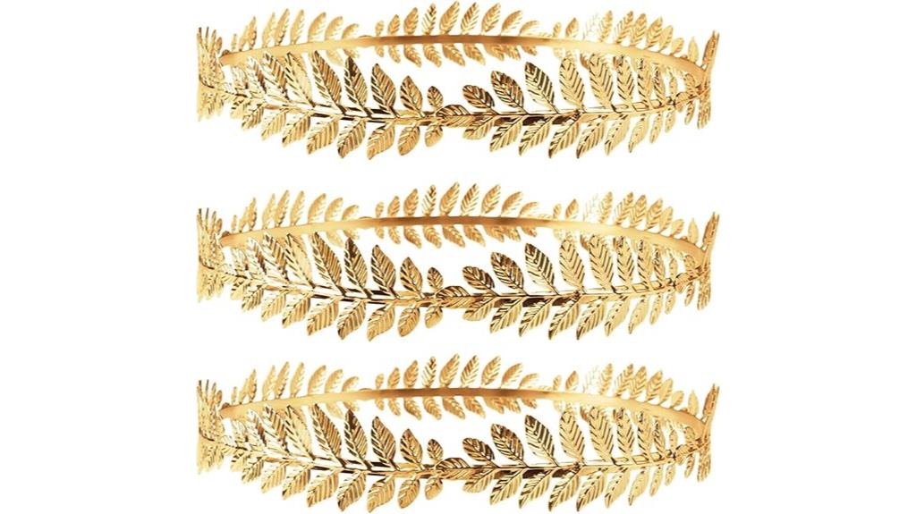 greek gold laurel crown