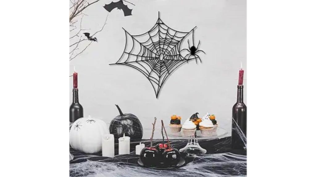 halloween black metal wall decor