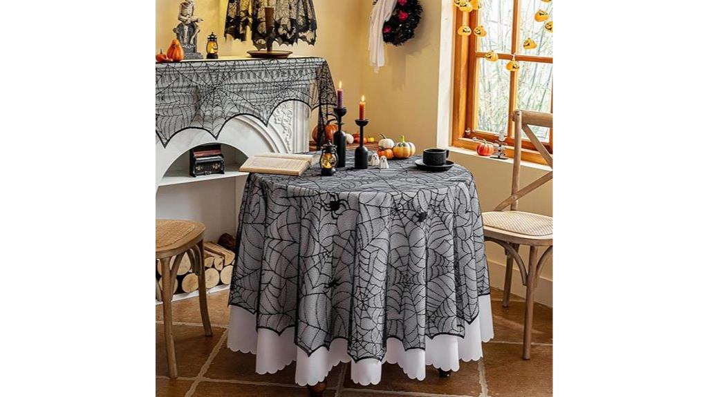halloween spider web tablecloth