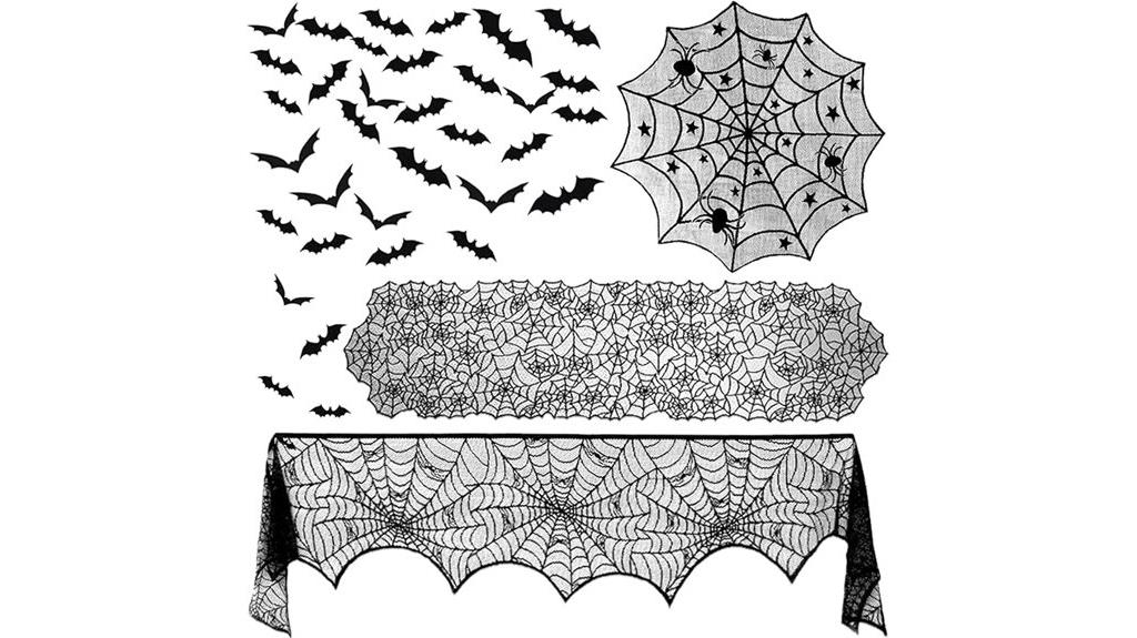 halloween spiderweb bats kit