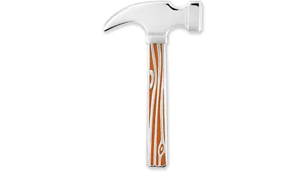 hammer tool enamel pin