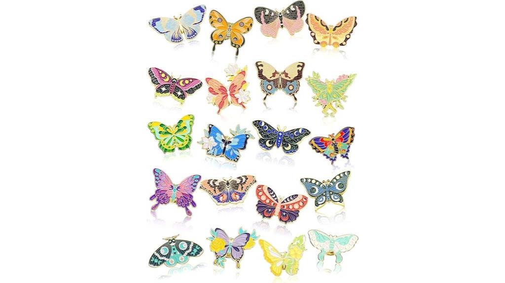 hanaive butterfly pin set