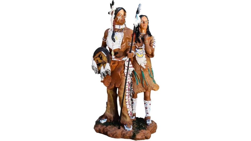 hand painted native american couple