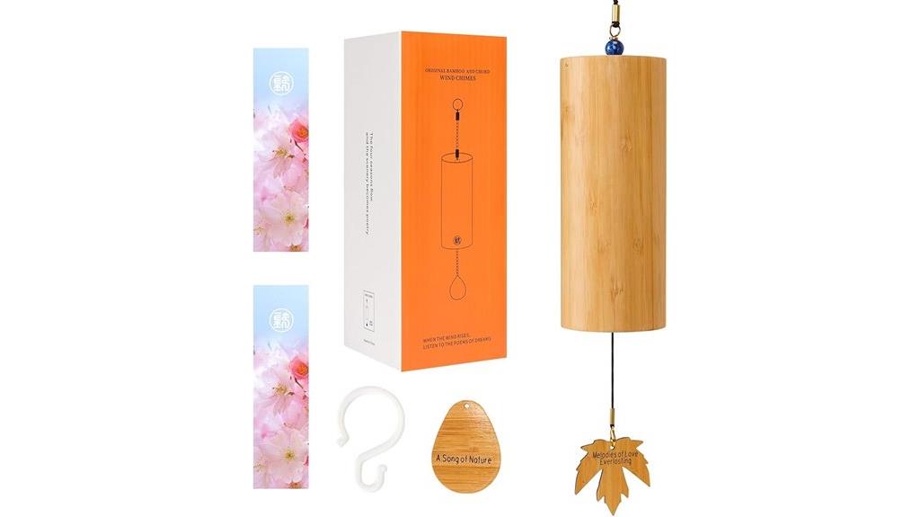 handcrafted bamboo wind chimes
