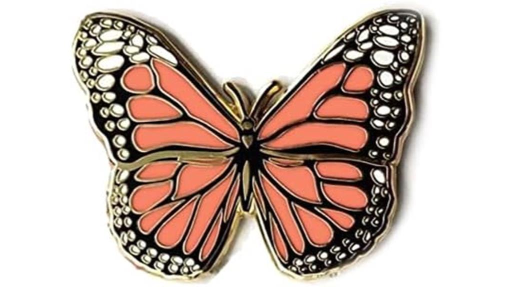 handcrafted butterfly enamel pin