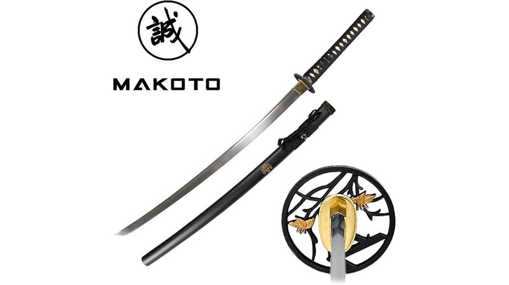 handmade black samurai sword