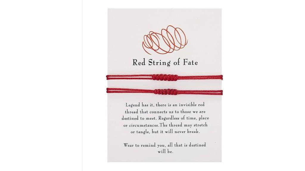 handmade red string bracelets