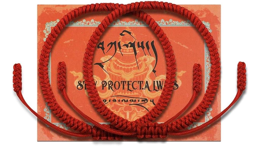 handmade tibetan red bracelets
