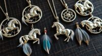 horse dreamcatcher pendant collection