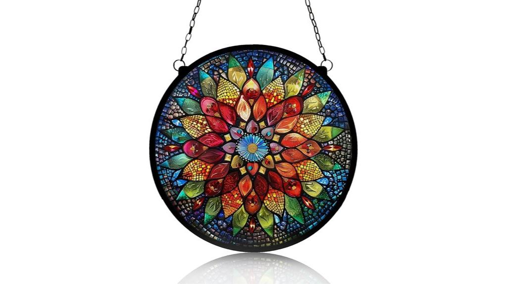 intricate geometric glass decor