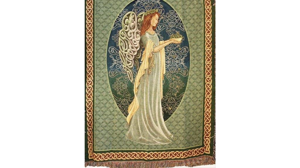 irish angel tapestry throw