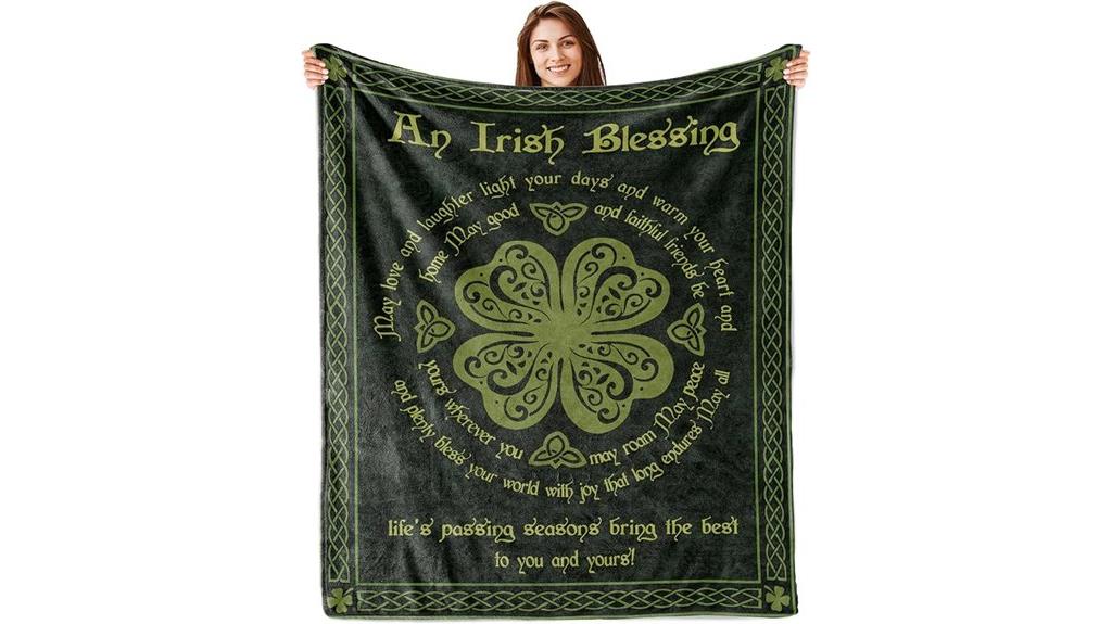 irish themed blanket 60x50