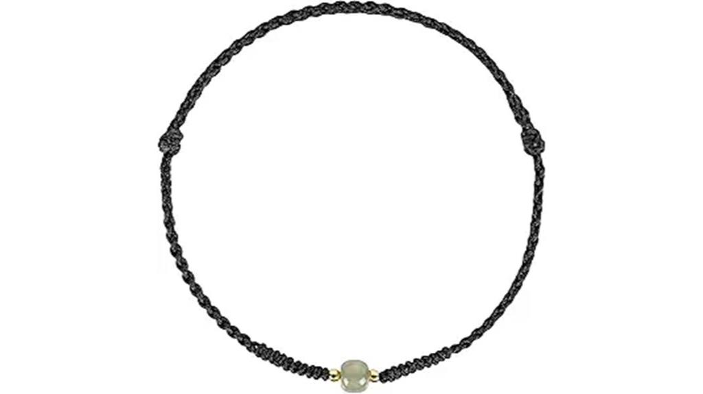 jade zodiac ankle bracelet