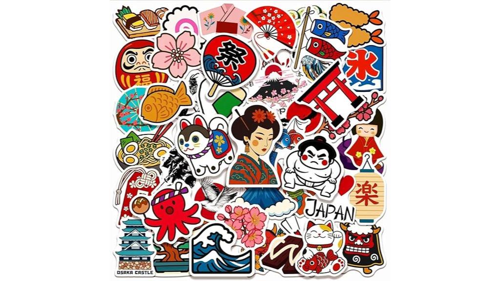 japan travel stickers