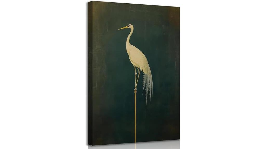 japanese crane bird artwork