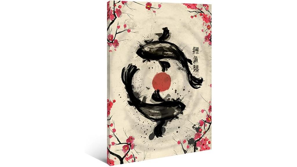 japanese koi fish canvas